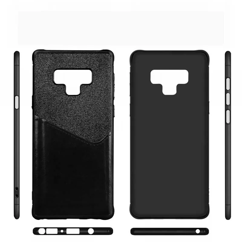 Чехол для телефона samsung Galaxy Note9 8 Plus Высококачественная кожа с мягкой тканью