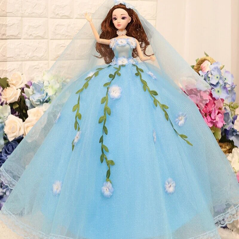 

Colorful Wedding Princess Doll Toys For Girls Simulation Dolls Handmade Children's Birthday Present Baby Reborn Doll Toy