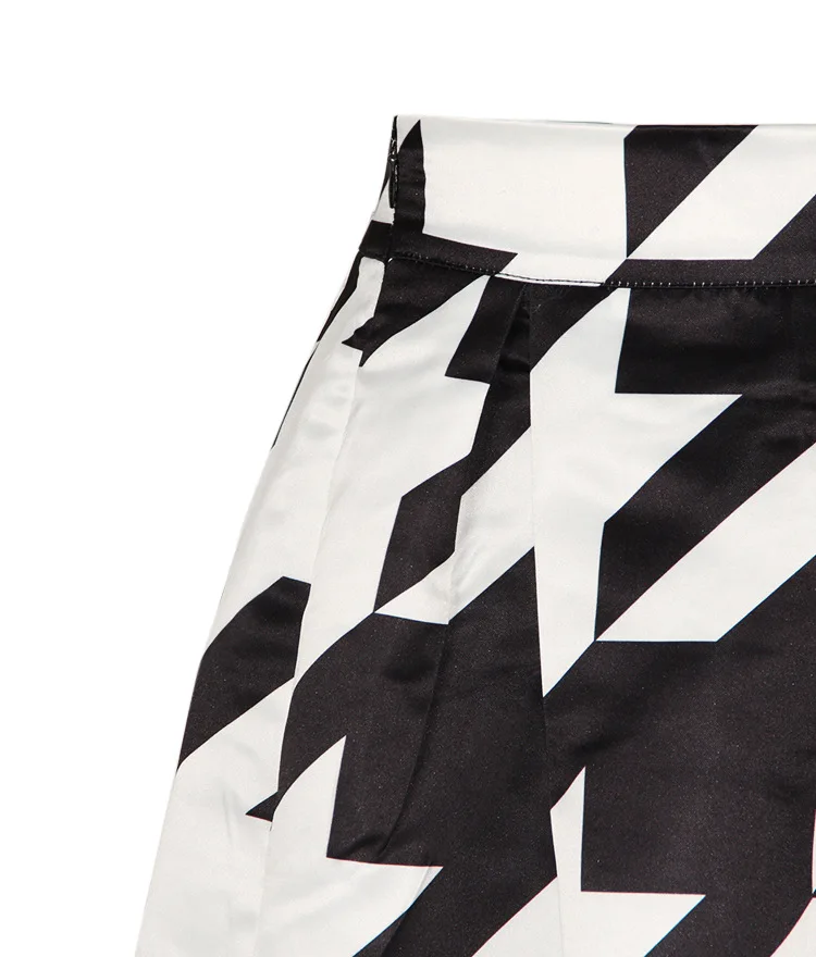 2018 г. модные летние свободные юбки Для женщин Сексуальная принтом &quotгусиная