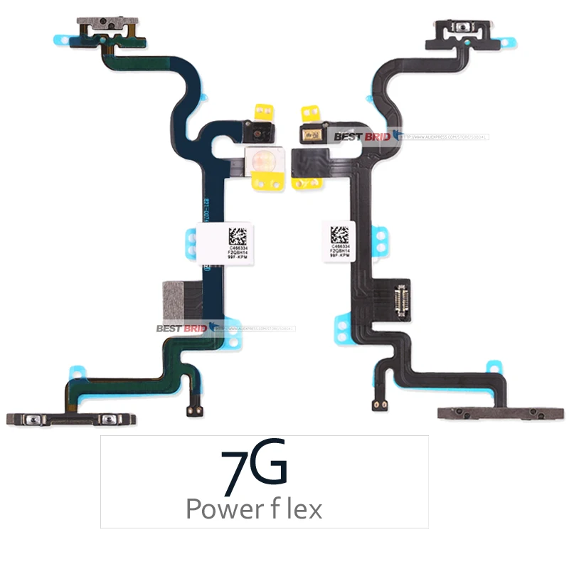 1 шт. новый немой гибкий кабель питания для Apple iPhone 7 Plus 7G 4 &quotкнопка