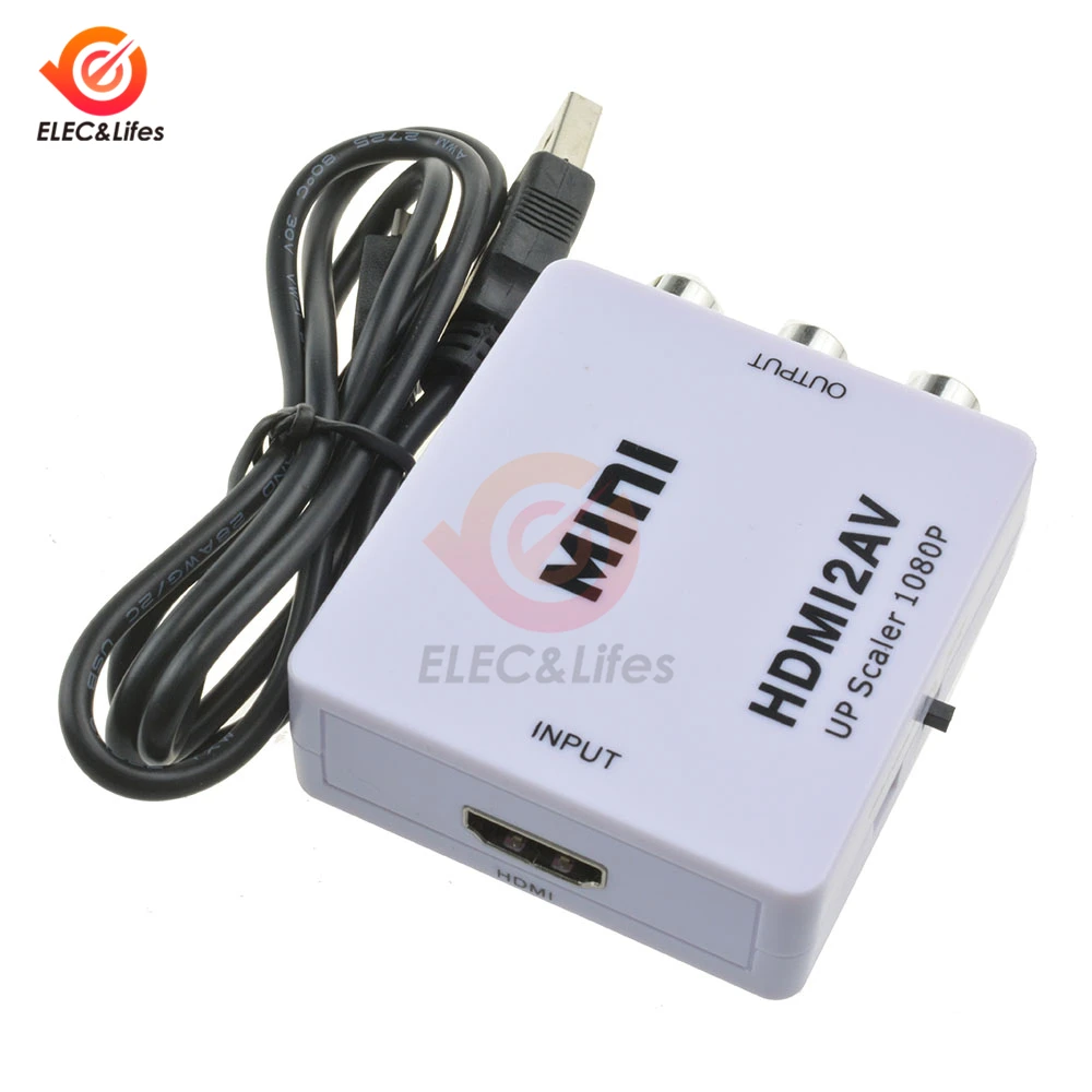 Мини преобразователь HDMI RCA AV 0 5 м адаптер для Android TV Smart Box ноутбука Chromecast 480P NTSC/PAL