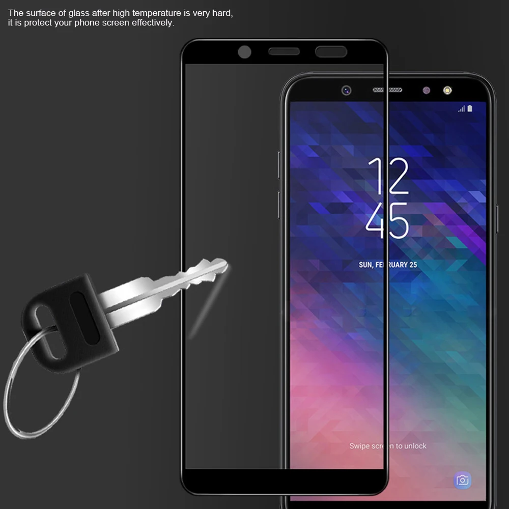 Полное покрытие экрана из закаленного стекла для Samsung Galaxy J3 J4 J6 J7 J8 2018 J530 2017