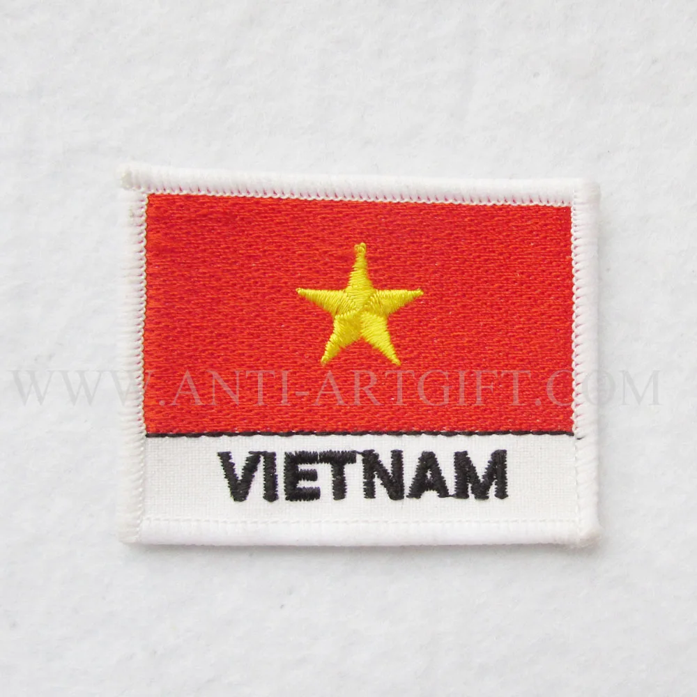 Customized green and white design oval shape Embroidered patch | Дом и сад