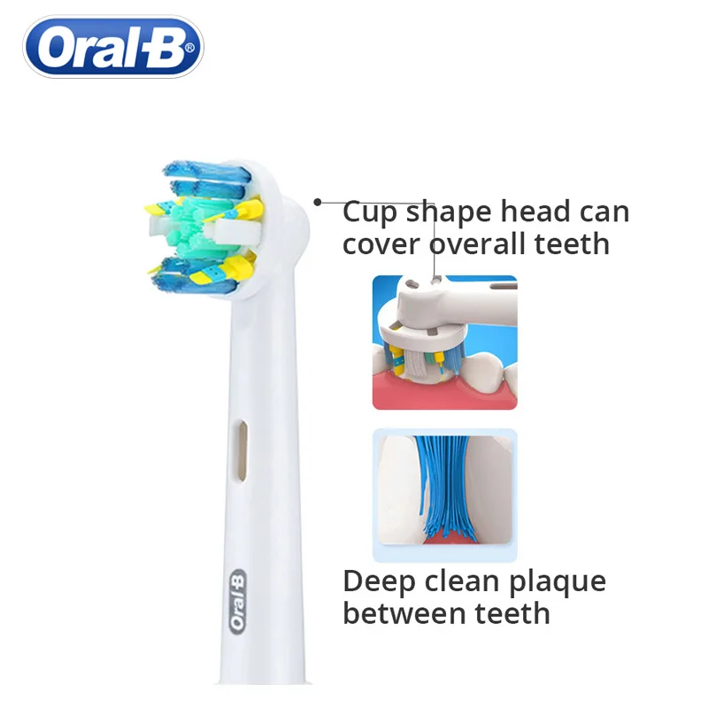 Сменная головка электрической зубной щетки Oral B мягкая щетина Vitality двойная