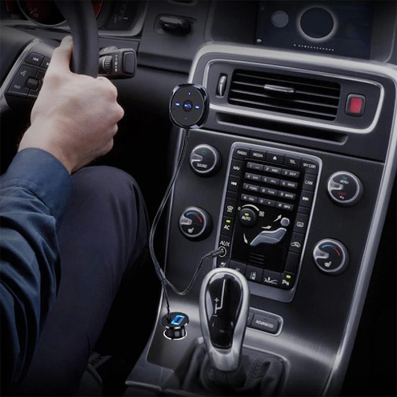 Автомобильный Bluetooth Hands-Free беспроводной автомобильный 3,5 мм приемник Bluetooth музыкальный аудио приемник адаптер