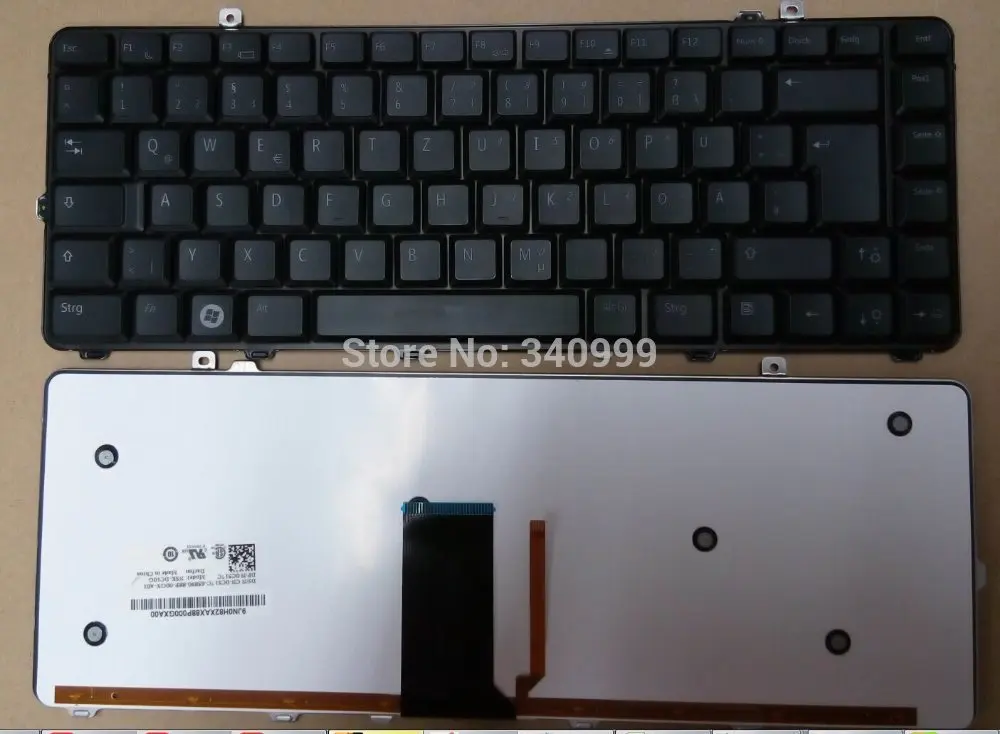 

free shipping New laptop keyboard For Dell Studio 15 1535 1537 1536 NSK-DC10G 0C517C Keyboard German Backlit TECLADO