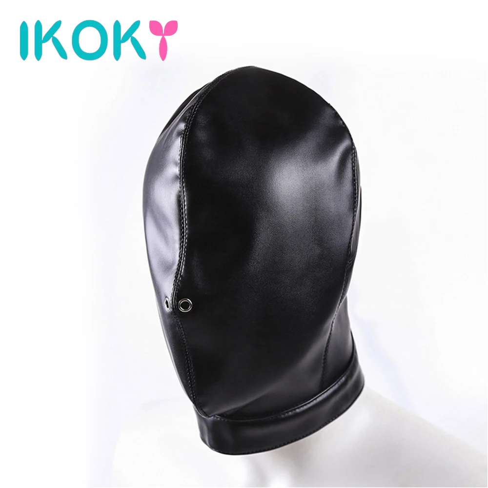 IKOKY секс-игрушки для пар полностью закрытый капюшон женская маска на голову