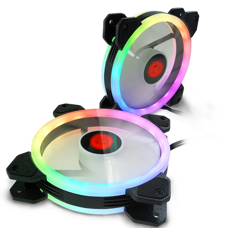 Вентилятор охлаждения rgb aurora 120 мм 6 контактный контроллер/LED Порт RGB LED кольцо для