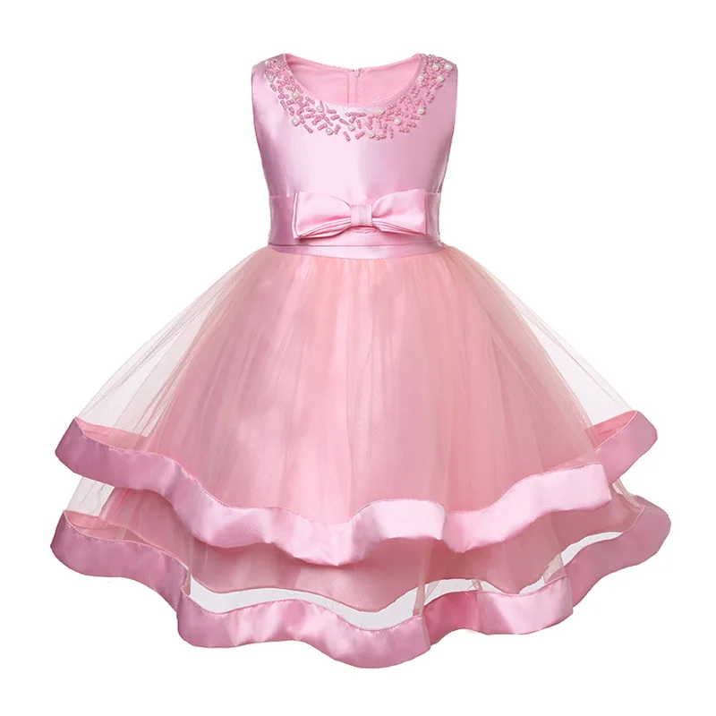 Easter dress Girls tutu Kids Clothing Elegant hand beading Dresses for Children Princess Party Costumes Communion | Детская одежда и