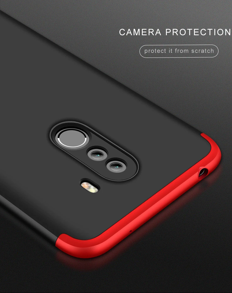 Poco f1 Case 3 в 1 чехол для xiaomi pocophone f1 телефон случае полная защита 360 ударопрочный жесткий чехол для Поко pocophone f1смартфон Pocophone крышка Fundas черный pocophone f1 смартфон