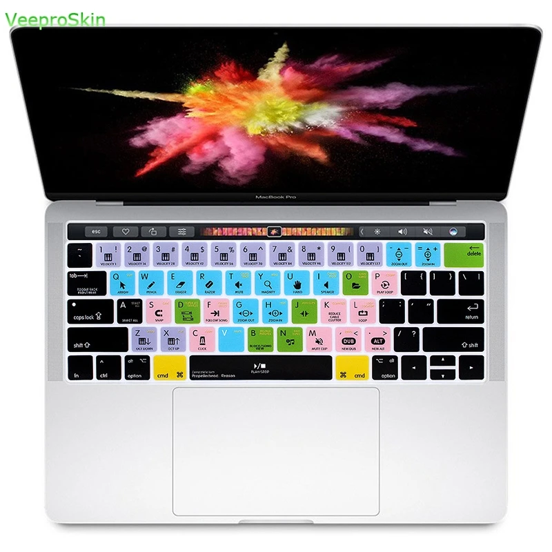Пропеллерхед причина ярлык Hotkey силиконовая клавиатура обложка кожа для Mac Pro 13 15