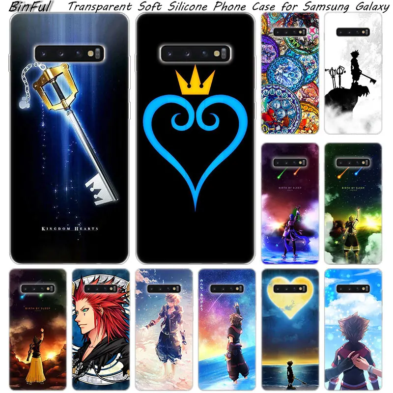 Мягкий силиконовый чехол с аниме kingdom hearts для Samsung Galaxy S10 S9 S8 Plus S7 Edge A6 A8 A7 A9 2018 A5 2017