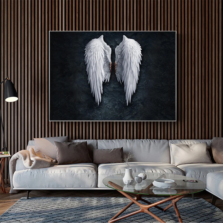 Муту Картина Настенная живопись холст мощное крыло постеры и принты украшение