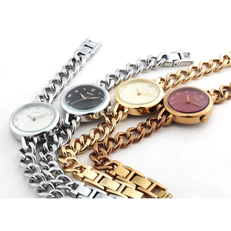 

Julius Lady Women's Watch Japan Quartz Hours Fine Fashion Stainless Steel Chain Bracelet Cool Punk Girl Birthday Gift JA-561
