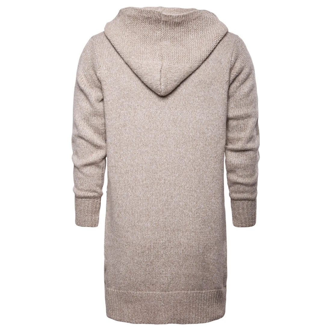 Men Autumn Hooded Sweatercoat New Fashion Cardigan Casual Sweaters Winter Warm Outwear Long Sweatercoats Szie 2XL | Мужская одежда