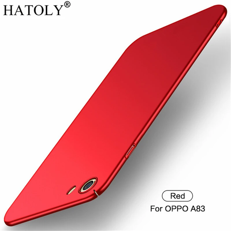 Red Для oppo A83 чехол oppo a83 a 83 ультратонкий гладкий Чехол жесткий защитный чехол для oppo A83 HATOLY - Цвет: Red