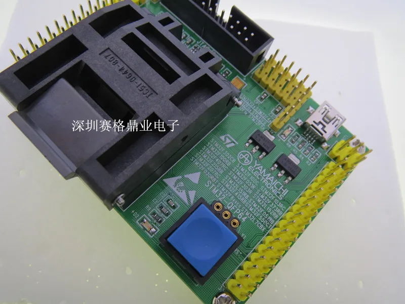 Оригинальное тестовое сиденье ST IC STM32 STM32F горящая программа LQFP64 гнездо Adapte |