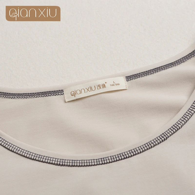 Qianxiu Pajamas Sets The New Fall For Women's High Quality Nightgown Suit Comfort Letters Pattern | Женская одежда