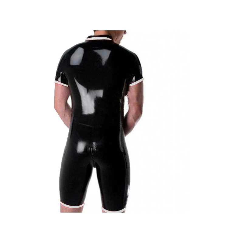 

Latex Rubber Men Handsome Full-body Bodysuit Catsuit Stylish Size XXS-XXL