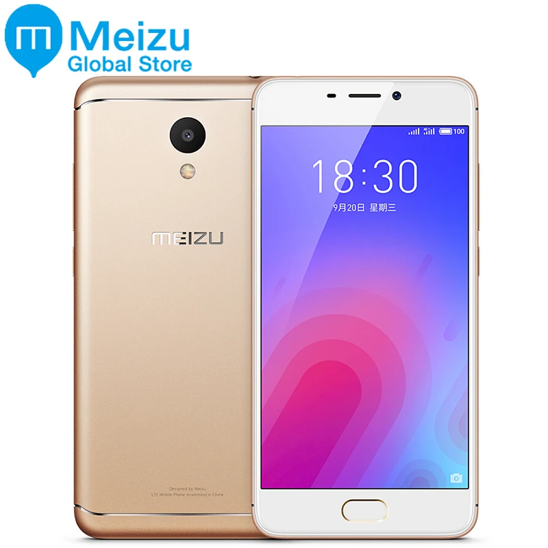 Оригинал Meizu M6 4 г LTE смартфон 2 ГБ 16 5 дюймов MTK6750 Восьмиядерный 13MP 3070 мАч Батарея