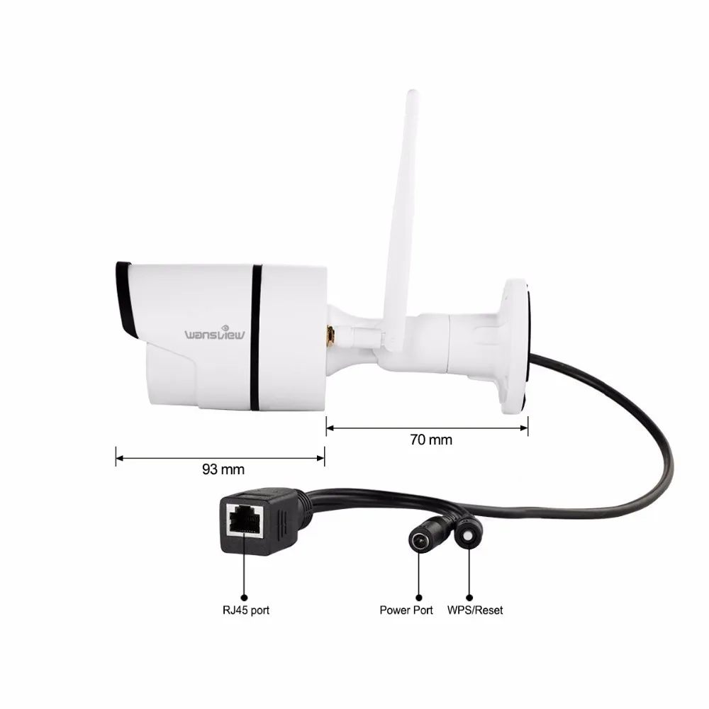Wansview W2 Беспроводной безопасности Камера 30fps onvif 1080 P Открытый Wi Fi IP контрольная