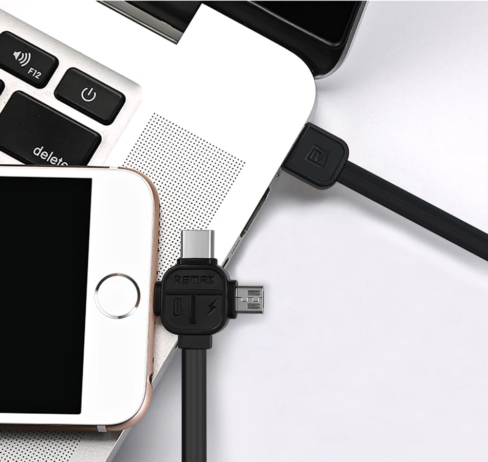 USB кабель Remax 3 в 1 для быстрой зарядки Huawei mate 20 p20 p30 pro Samsung Galaxy S10 S9 S8 S7 S6 Plus Note 7 iPhone X 8