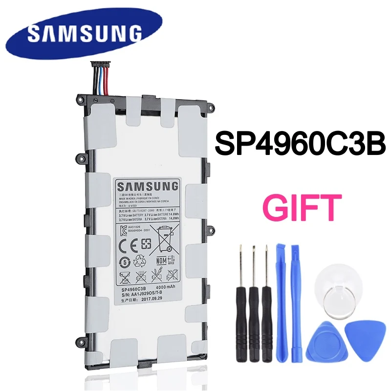 Оригинальный аккумулятор для планшета SP4960C3B Samsung батарея GALAXY Tab 7 0 Plus P3110 P3100 P6200 P6210