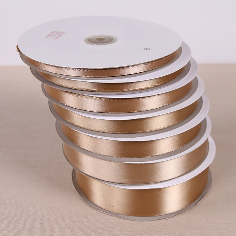 100 ярдов розово красная шелковая атласная лента материал для украшения свадебной