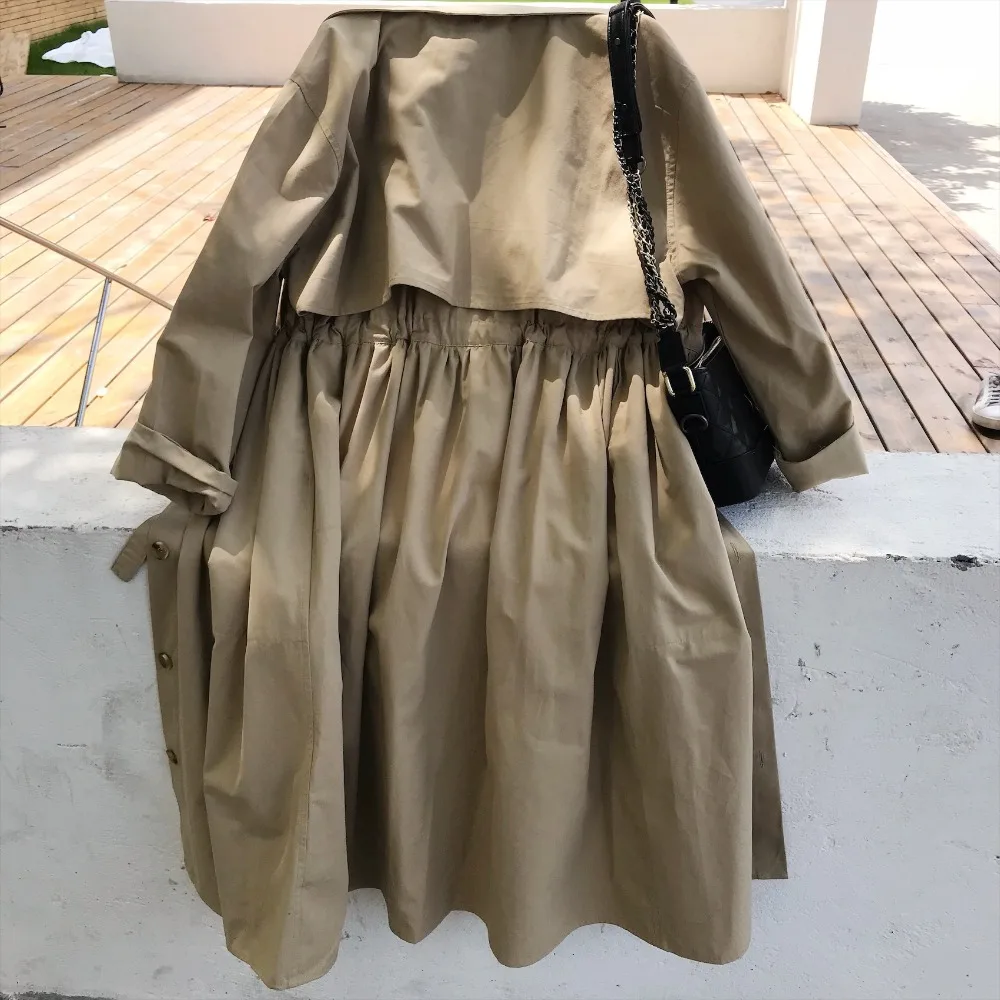 OFTBUY 2019 весеннее пальто Тренч для женщин модные классические нерегулярные