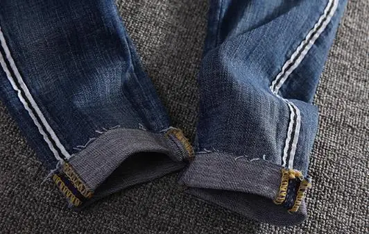 

plus size ankle length jeans women spring autumn new fashion size stripes skinny pencil jeans