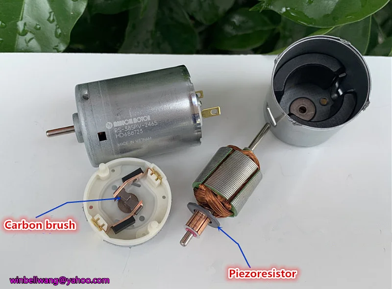 Диаметр 27,5 мм фирменная новинка Mabuchi 385 двигатель постоянного тока тихий 12V~ 24V высокая скорость угольные щетки двигателя для тепловые пушки/фен