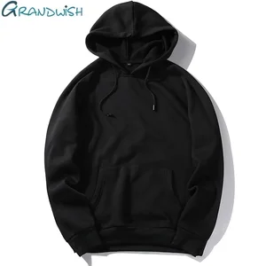 Толстовки Grandwish, мужские осенние Топы, пуловеры, Мужская толстовка, однотонные свитшоты из полиэстера, мужская одежда с капюшоном, американский размер 2XL,NA123