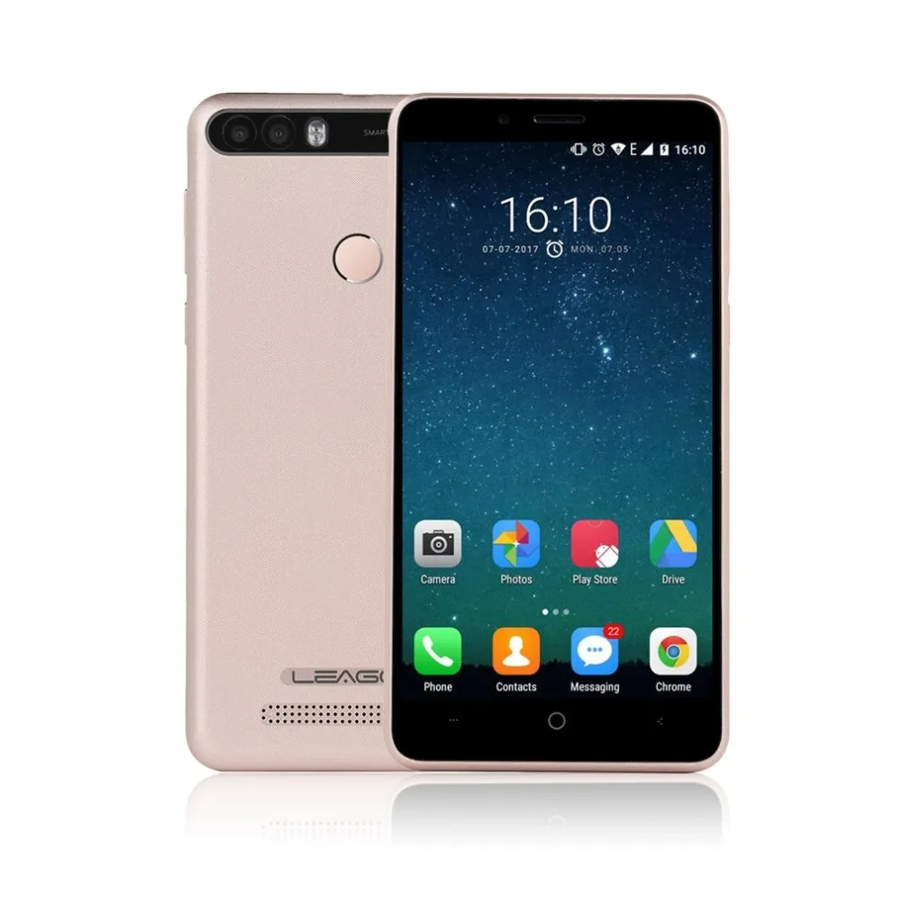 LEAGOO мощность 5 0 дюймов HD Дисплей 4 ядра смартфон 2 ГБ + 16 двойной сзади Камера