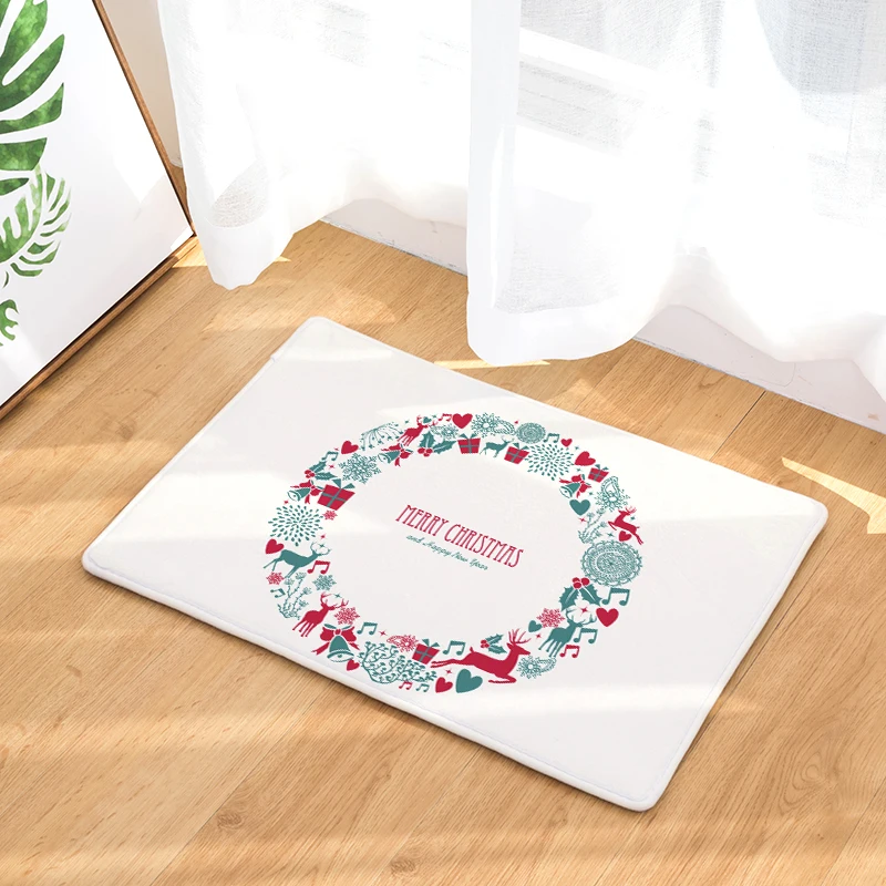 Добро пожаловать коврик с рождественским дизайном Felpudos ванная комната кухня