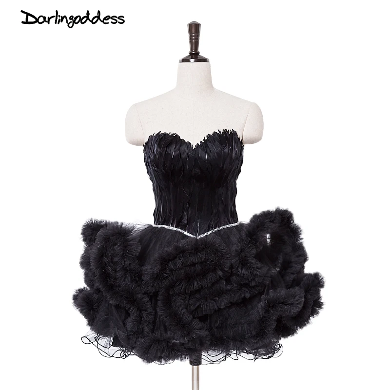 Белые коктейльные платья с перьями для женщин 2017 черное сексуальное короткое