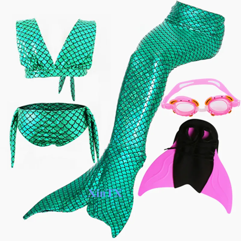 Необычные 5 шт. детские купальники с хвостами русалки моноластами новое