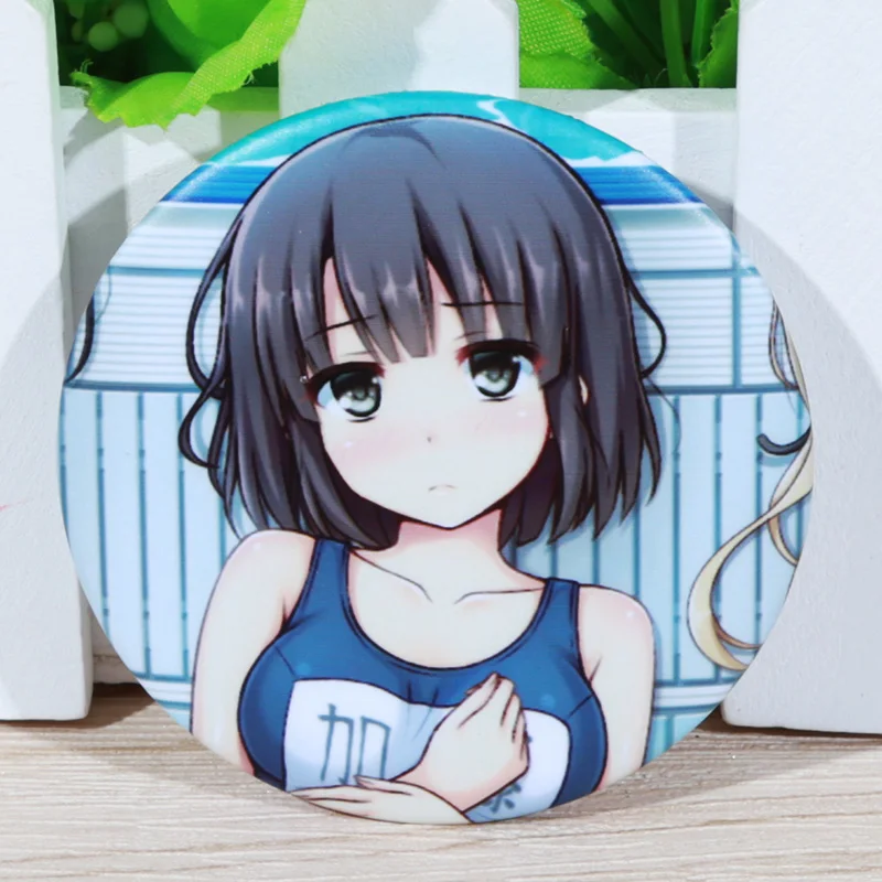 Большая брошь FFFPIN 5 8 см эрири Katou Megumi Utaha булавка японский аниме Женская большая