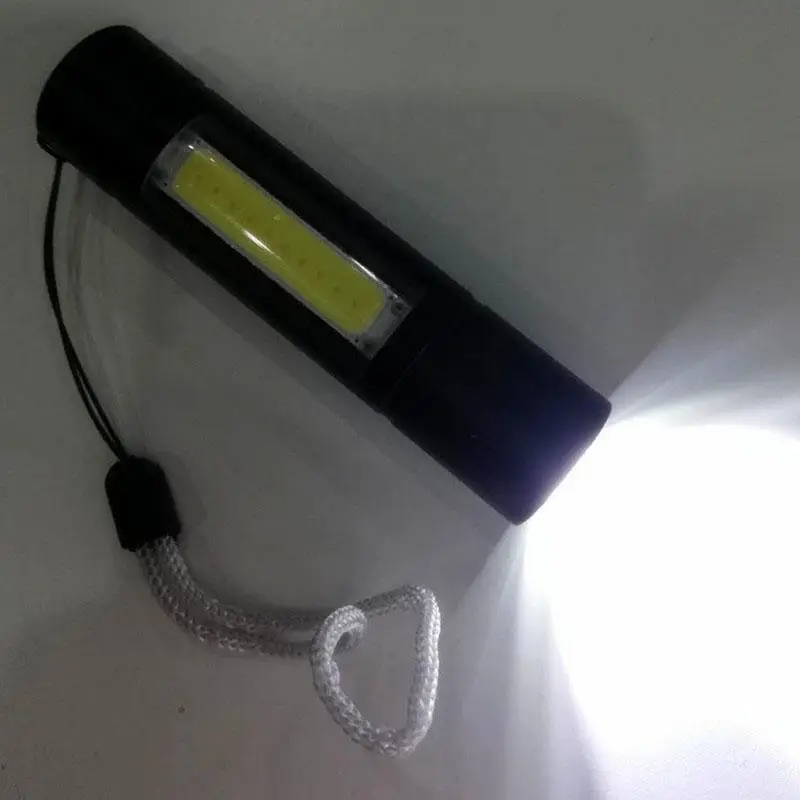 HobbyLane Mini USB зарядка CREE Q5 XPE + COB мощный фонарь для работы практичный фонарик