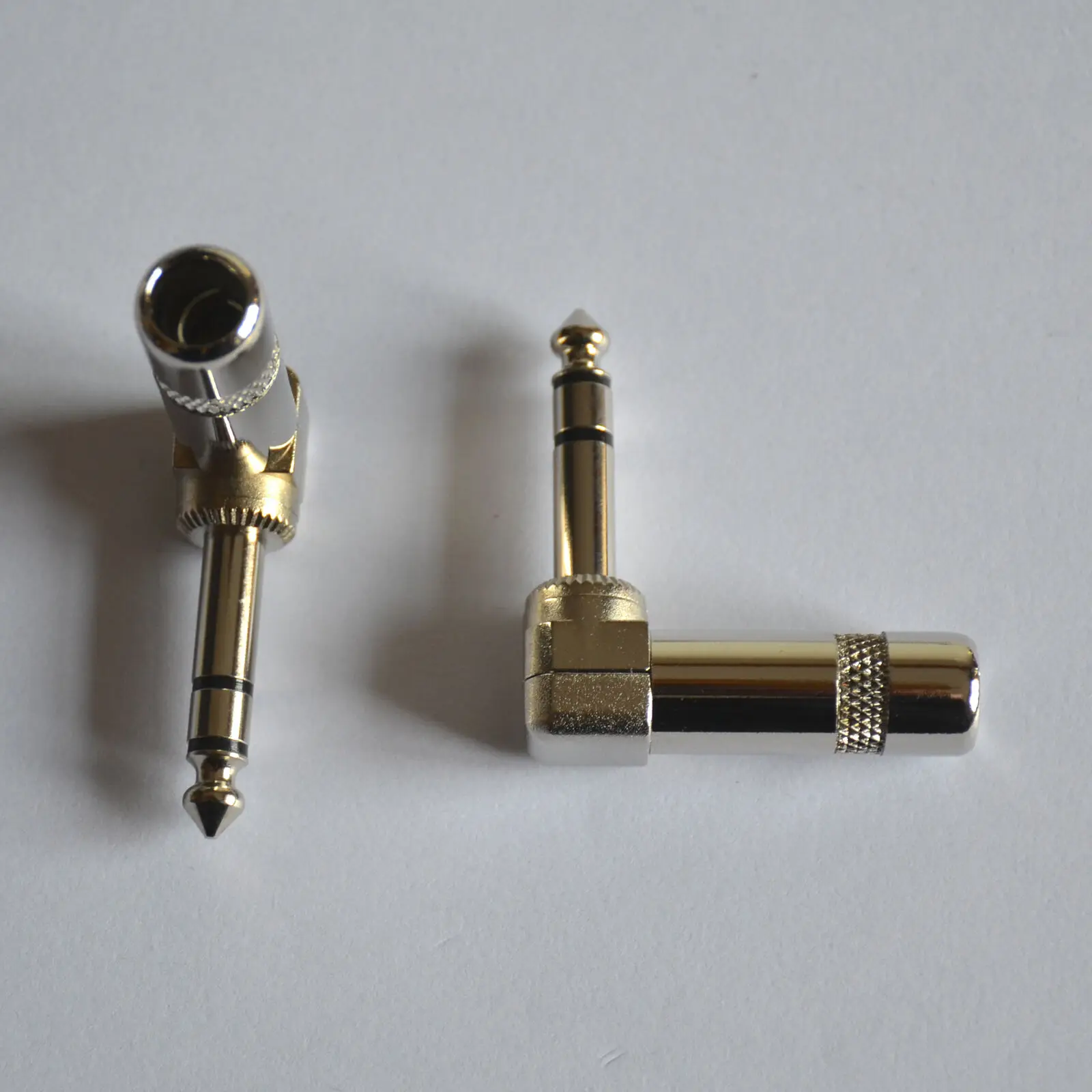 2x1/4 &quotТРС под прямым углом стерео телефонный разъем 6 3 мм JACK| |