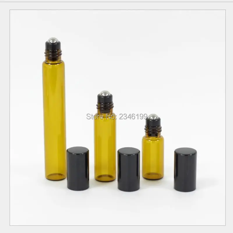 3 мл 5 10 коричневый рулон на бутылке с золотой серебряной черной крышкой стальной