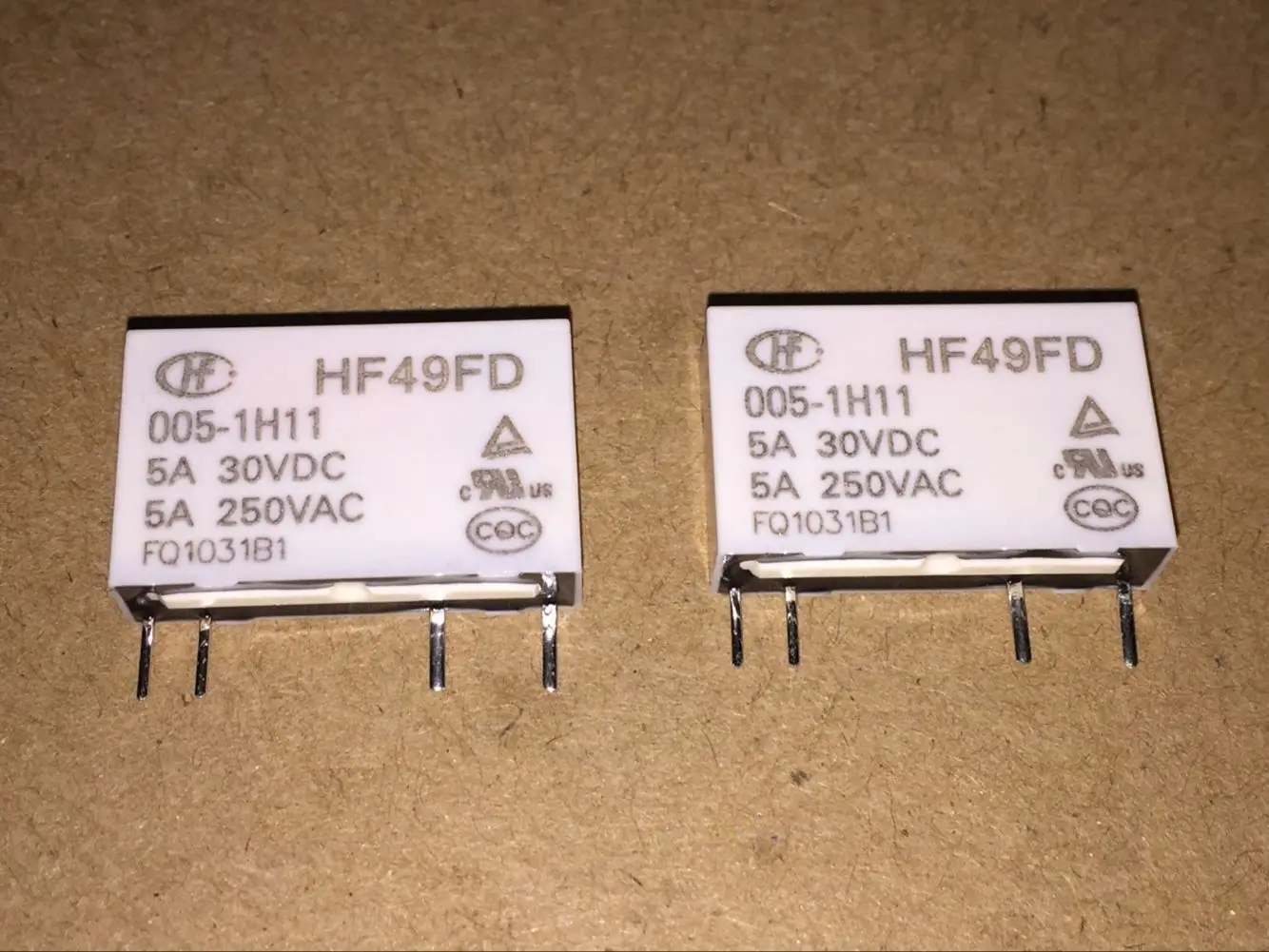 10 шт./лот Новое реле высокой яркости HF49FD 005 1H11 заменить деталь PA1A Φ HF49F 1H1 5A 250VAC 4pin|hf
