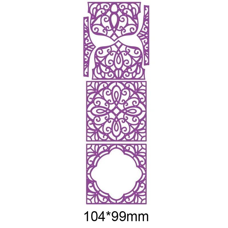 Dimensional Flourish Panel Metal Cutting Dies Stencils For DIY Scrapbooking Decoration Embossing Supplier Cards Craft Die Cut | Дом и сад