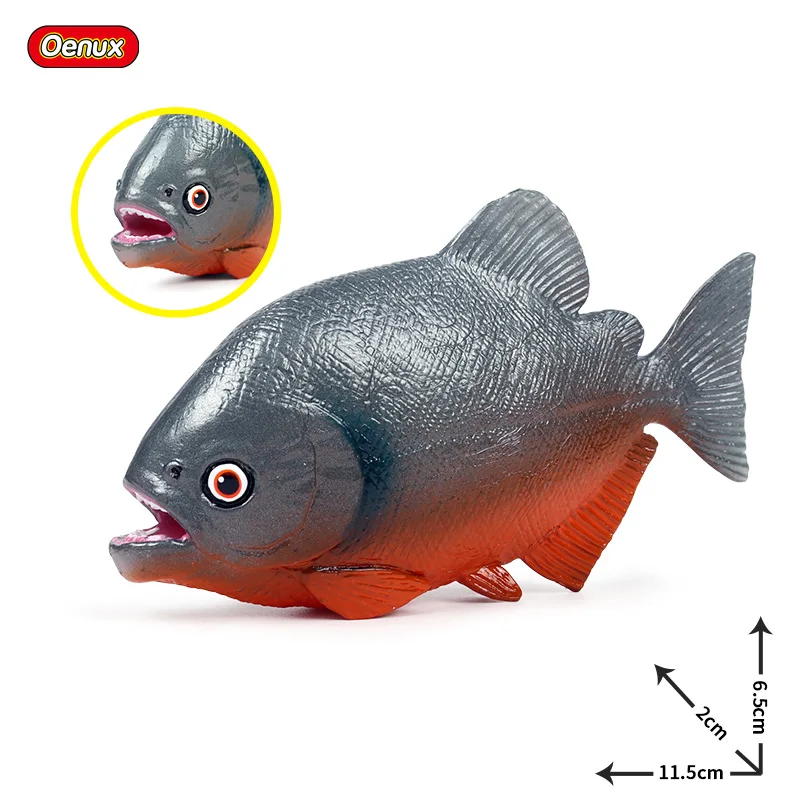 Oenux морские рыбки животные модель моделирование SeaLife Coelacanth Sailfish Фигурки ПВХ аквариум реалистичные Развивающие детские игрушки - Цвет: without box