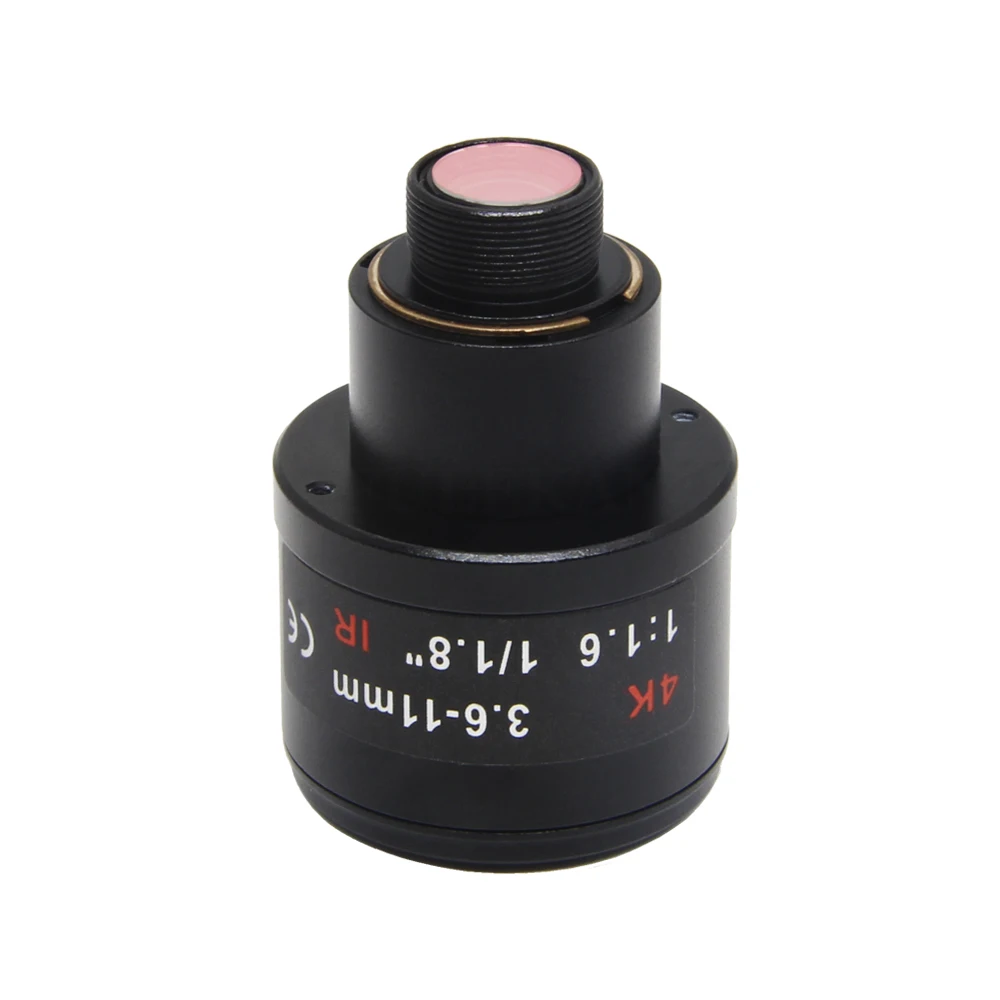 8Megapixel M12 Mount Varifocal 4K Lens For IMX179/317/377/477 Action/Sports Cameras 1/1.8 inch 3.6-11mm Manual Focus and Zoom |