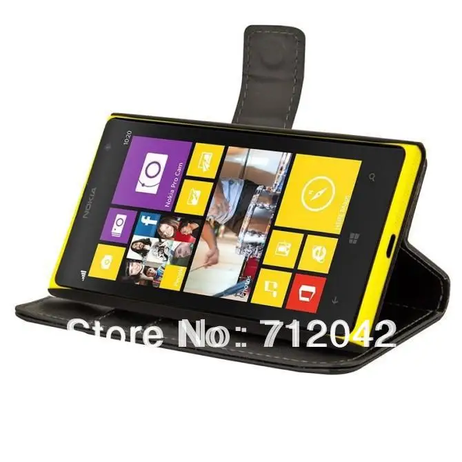 Новое поступление кожаный чехол бумажник для Nokia Lumia 1020 складной книжка