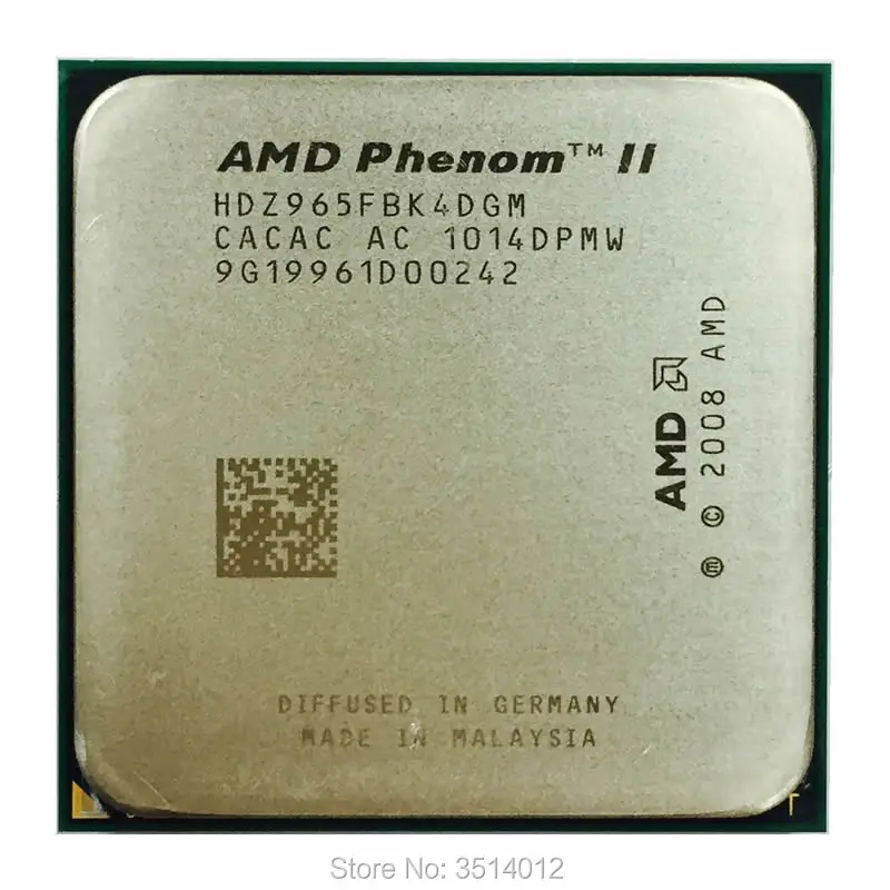 Четырехъядерный процессор AMD Phenom II X4 965 3,4 ГГц HDZ965FBK4DGM Socket AM3