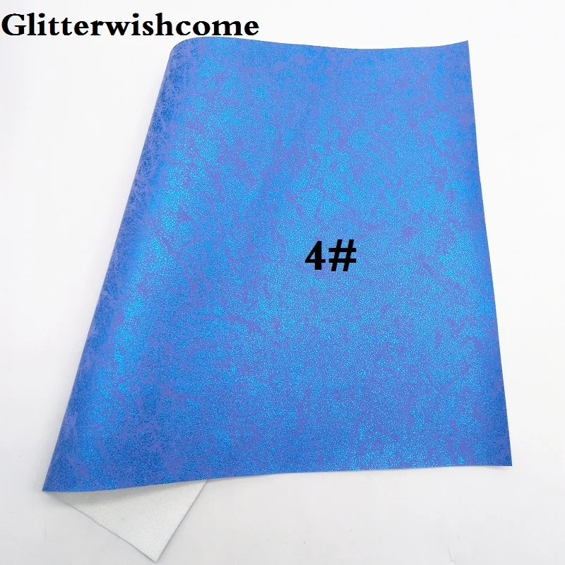 4 Glitterwishcome 21X29 см A4 размер винил для бантов металлическая кожа Fabirc искусственная кожа листы для бантов, GM156A - Цвет: 4