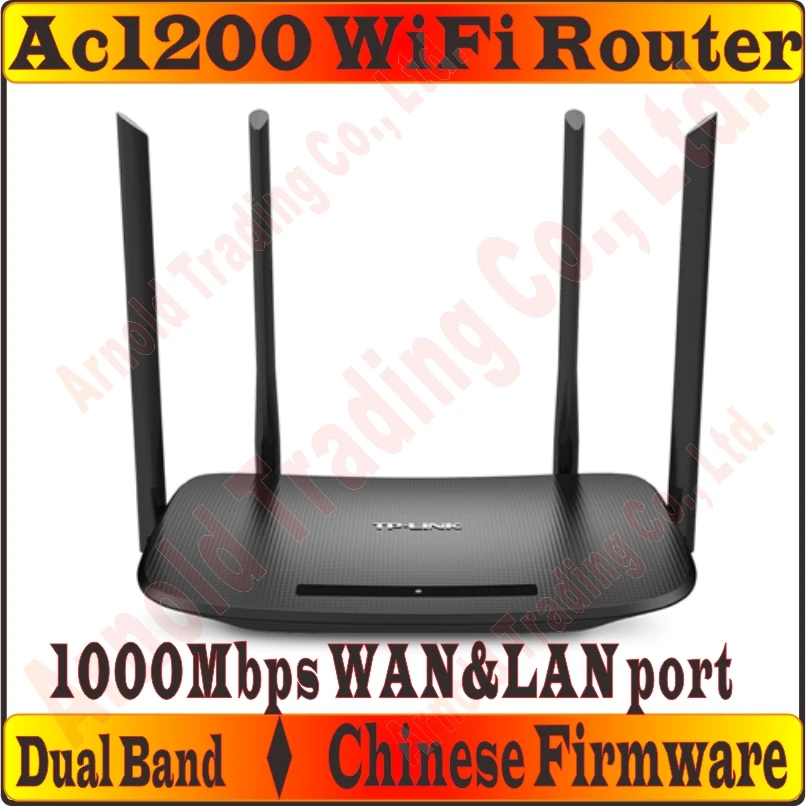 Гигабитные порты WAN и LAN 4 внешних антенны беспроводной маршрутизатор AC1200 802.11AC 1200