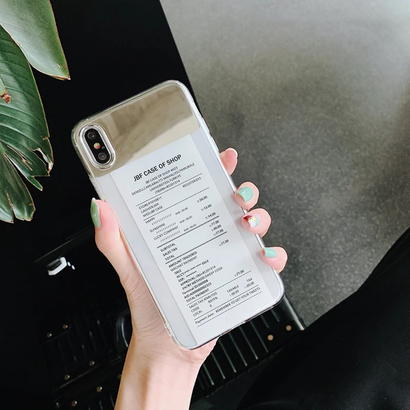 От Jenny зеркальный чехол для iPhone 11 Pro x xr xs max 6 6s 7 8 Plus Простой Прозрачный чехол из ТПУ