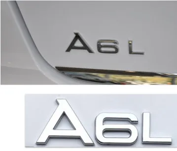 Хром задний багажник Письма Количество Знак Эмблемы для Audi A3 A4 A5 A6 A7 A8 A4L A6L A8L |